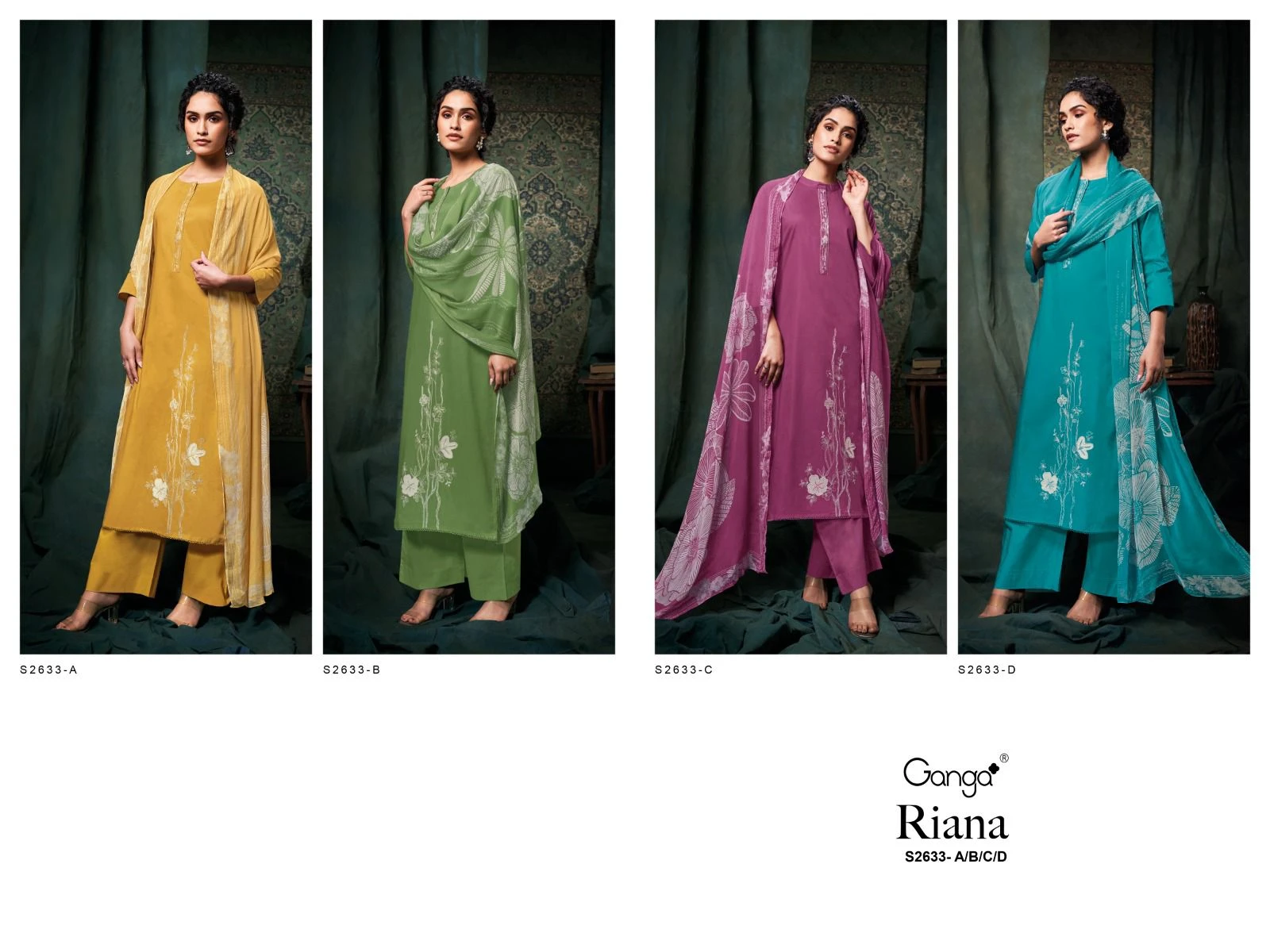 Ganga Riana 2633 Premium Cotton Solid Wholesale Fancy Salwar Suit Catalog — Wholesale Salwar Suits, Ganga wholesale from Surat - Gallery Image 4